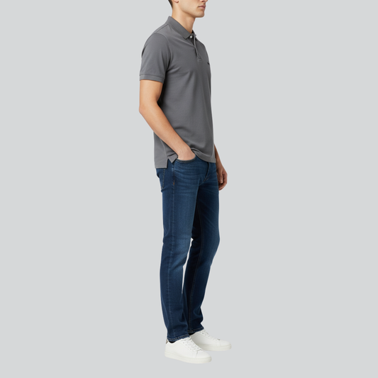 Luxury Plain Grey Polo