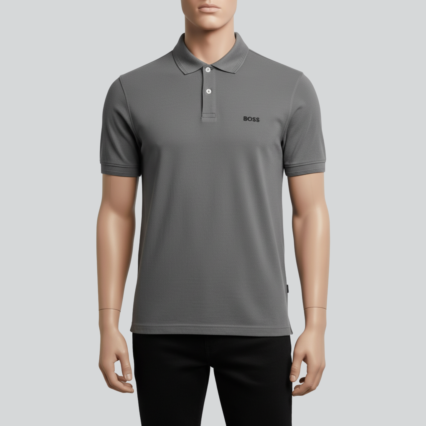 Luxury Plain Grey Polo