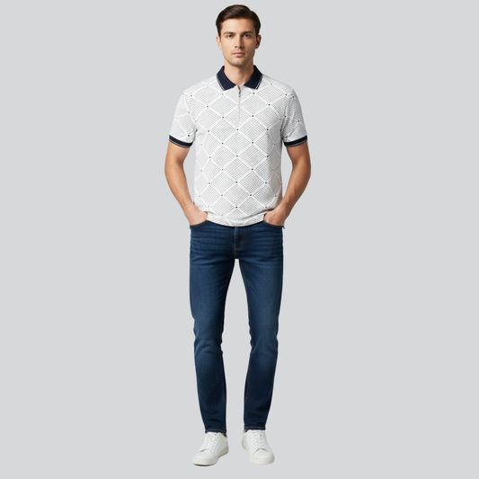 Luxury Pattern Polo Shirt