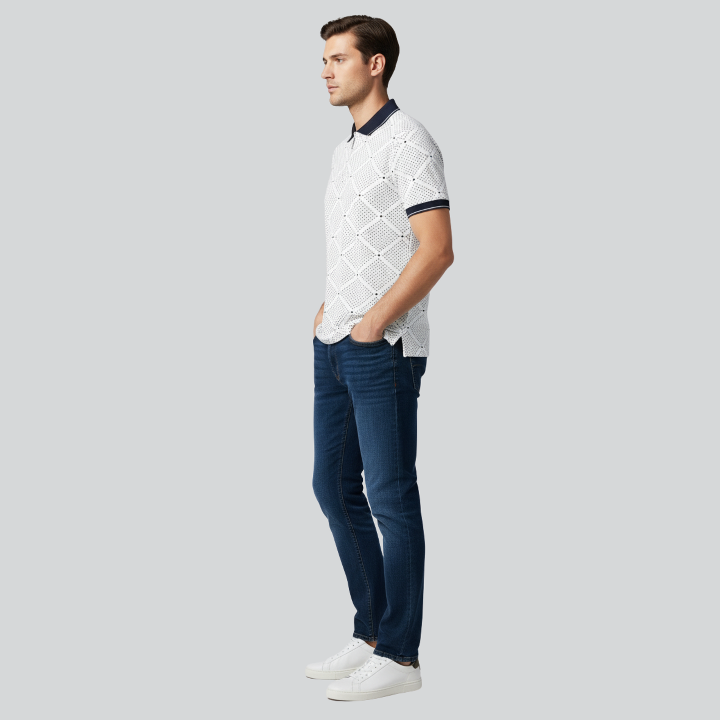 Luxury Pattern Polo Shirt