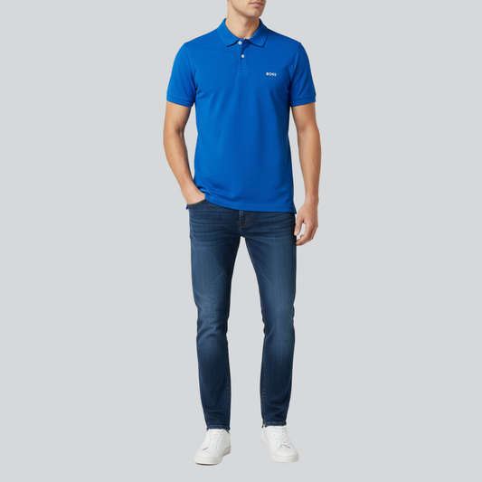 Luxury Plain Blue Polo