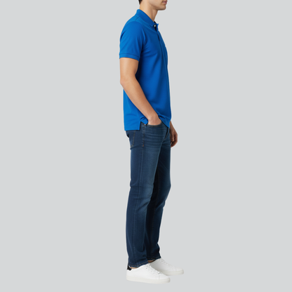Luxury Plain Blue Polo