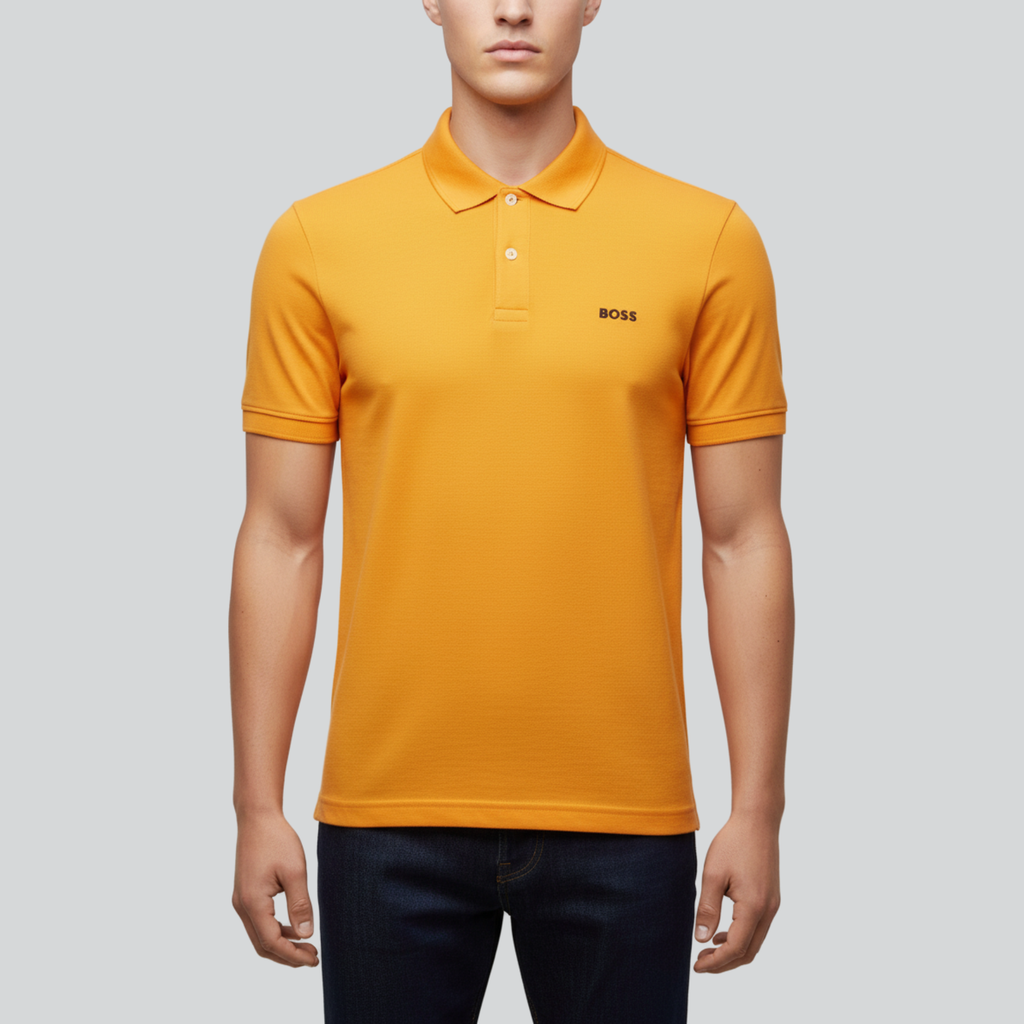 Luxury Plain Yellow Polo