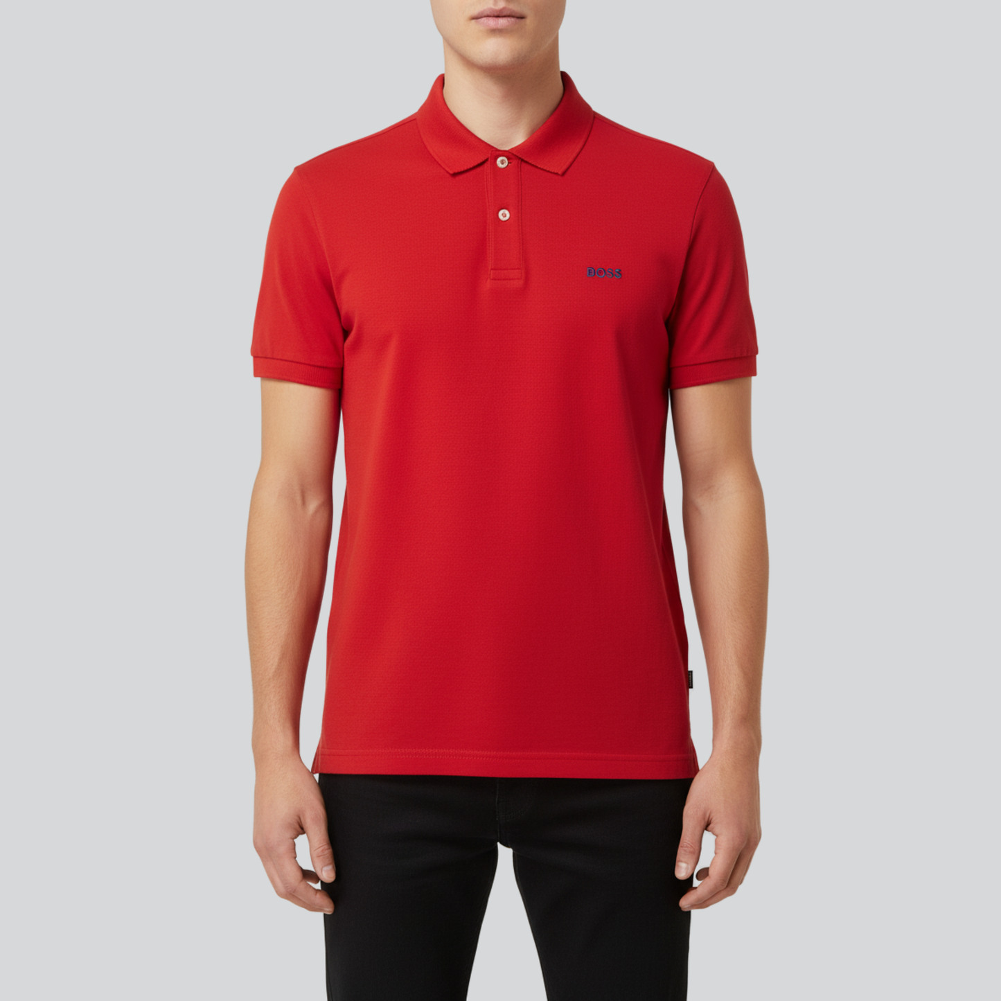 Luxury Plain Red Polo