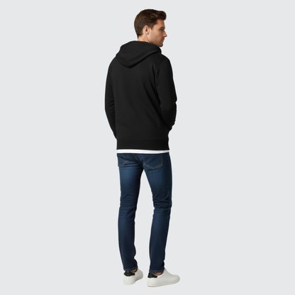 Black Zip-Up Hoodie